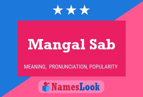 Mangal Sab 名字海报