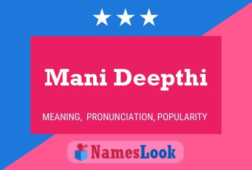 Mani Deepthi 名字海报