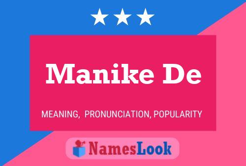 Manike De 名字海报