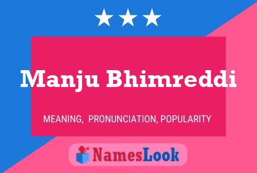 Manju Bhimreddi 名字海报