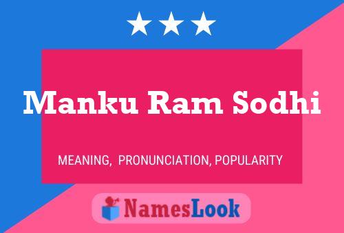 Manku Ram Sodhi 名字海报