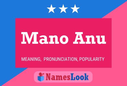 Mano Anu 名字海报