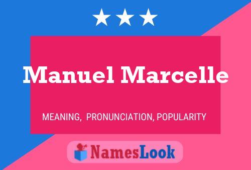 Manuel Marcelle 名字海报