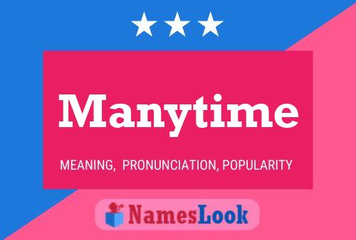 Manytime 名字海报