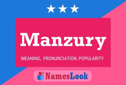 Manzury 名字海报