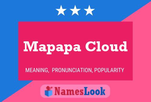 Mapapa Cloud 名字海报