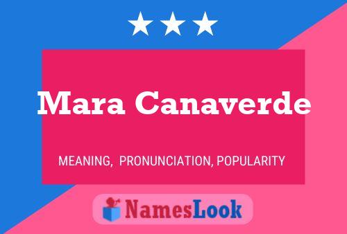 Mara Canaverde 名字海报