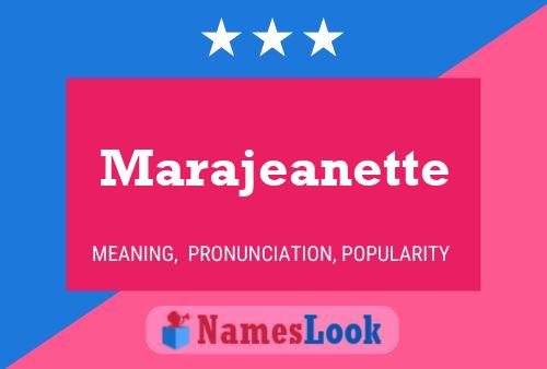 Marajeanette 名字海报