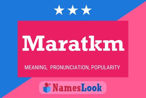 Maratkm 名字海报