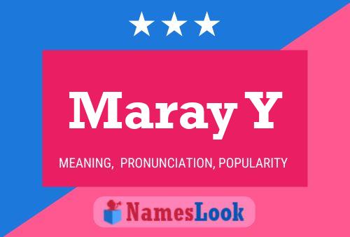 Maray Y 名字海报