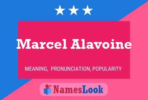 Marcel Alavoine 名字海报