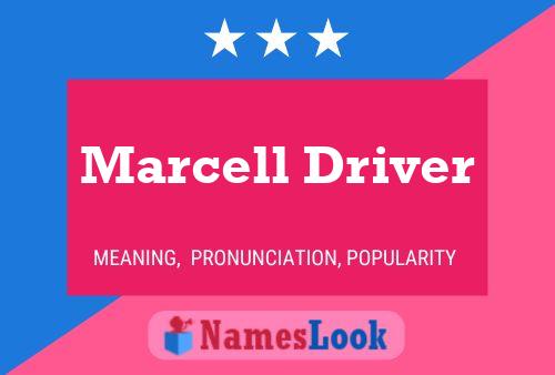 Marcell Driver 名字海报