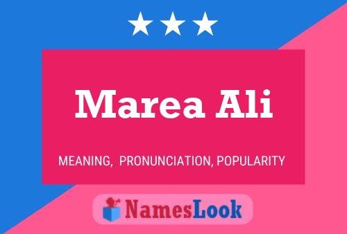 Marea Ali 名字海报