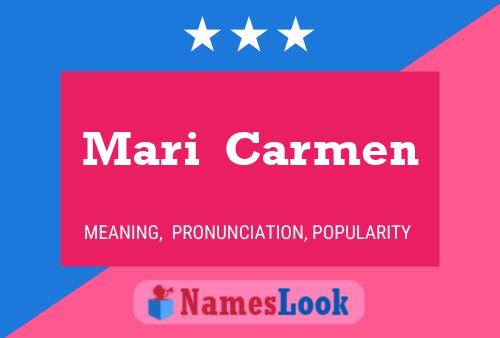 Mari  Carmen 名字海报