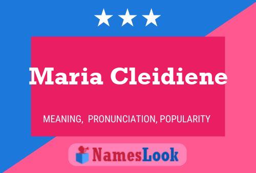 Maria Cleidiene 名字海报