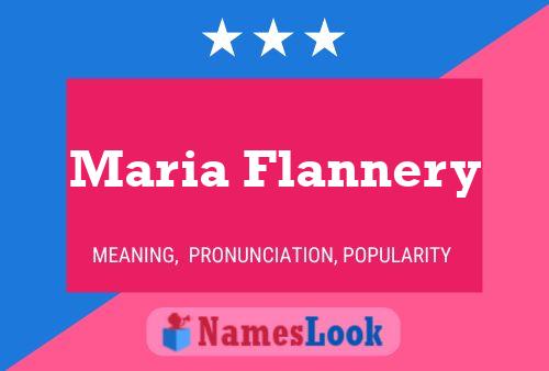 Maria Flannery 名字海报