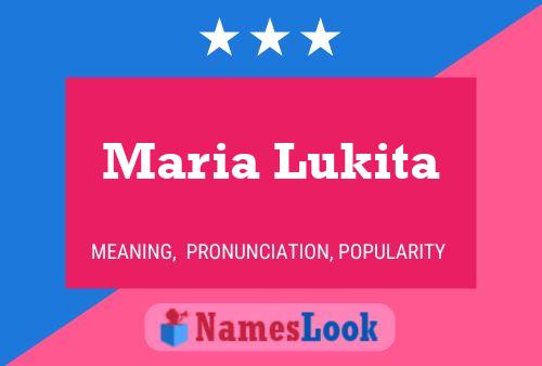 Maria Lukita 名字海报