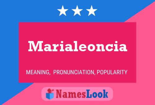 Marialeoncia 名字海报