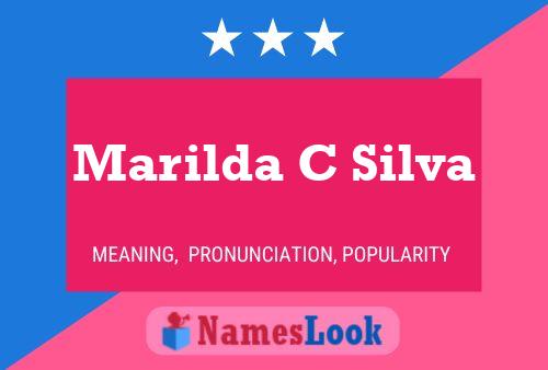 Marilda C Silva 名字海报