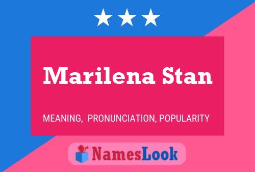 Marilena Stan 名字海报