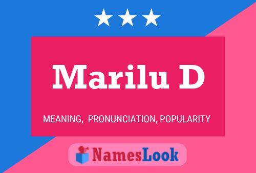 Marilu D 名字海报