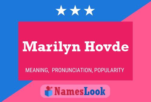 Marilyn Hovde 名字海报