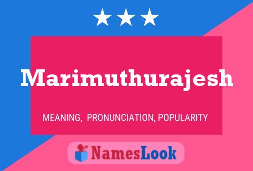 Marimuthurajesh 名字海报