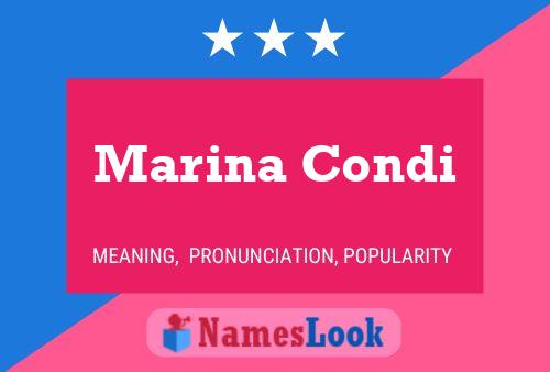 Marina Condi 名字海报