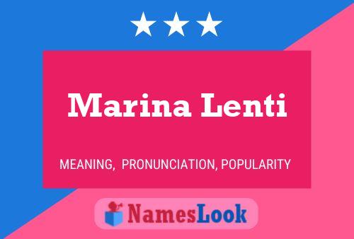 Marina Lenti 名字海报