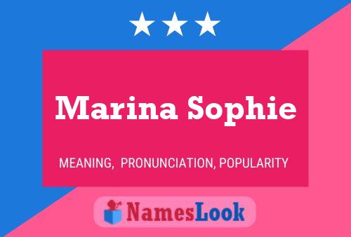 Marina Sophie 名字海报