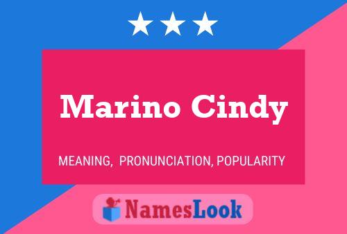 Marino Cindy 名字海报