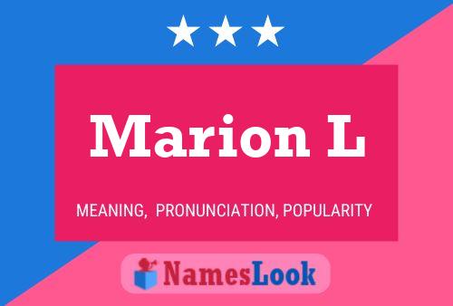 Marion L 名字海报