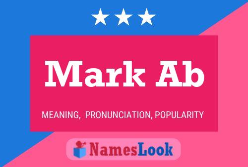 Mark Ab 名字海报