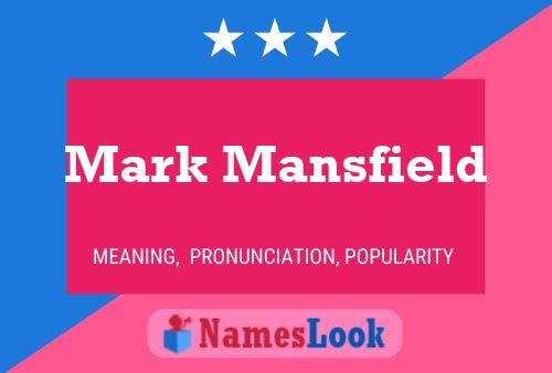 Mark Mansfield 名字海报