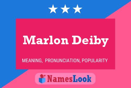 Marlon Deiby 名字海报