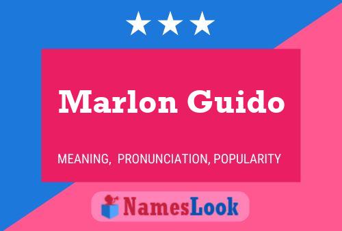 Marlon Guido 名字海报