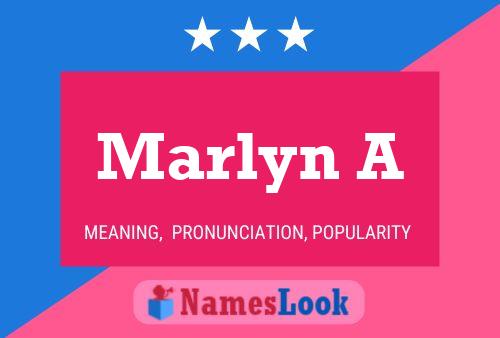 Marlyn A 名字海报