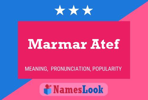 Marmar Atef 名字海报