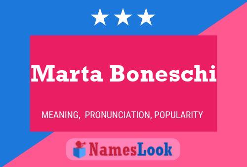 Marta Boneschi 名字海报