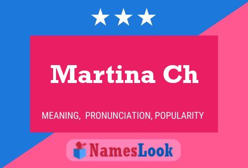 Martina Ch 名字海报