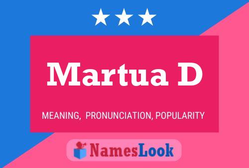 Martua D 名字海报