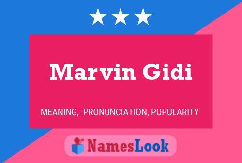 Marvin Gidi 名字海报