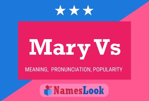 Mary Vs 名字海报