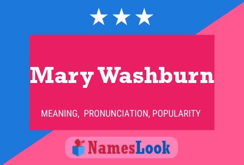 Mary Washburn 名字海报