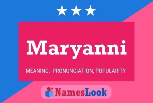 Maryanni 名字海报