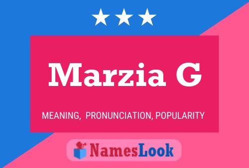 Marzia G 名字海报