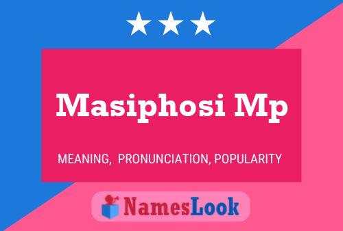 Masiphosi Mp 名字海报