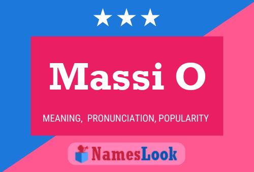 Massi O 名字海报