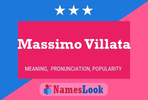 Massimo Villata 名字海报