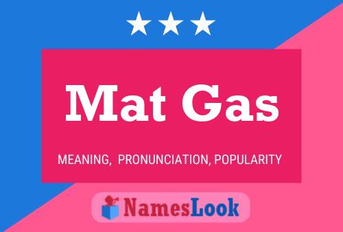 Mat Gas 名字海报